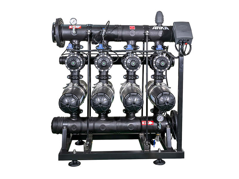 (F304H-6)3" 4 Unit Automatic Self Cleaning Disc Filter System for Drip Irrigation